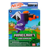 Nerf Pistola Minecraft Ender Dragon 2 Dardos- Hasbro 4417