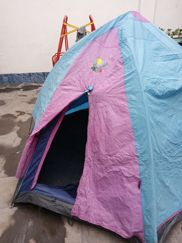 Carpa Tipo Iglu 4 Personas Con Sobretecho