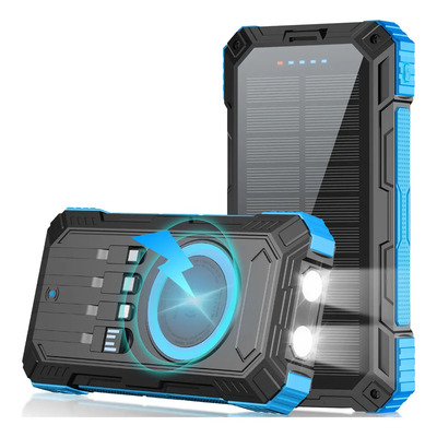 Cargador Solar Power Bank 20000mAh USB Tipo-C Carga Rápida e Inalámbrica | Envío gratis
