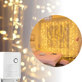 Cortina 300 Leds 3x2 Branco Quente Natal Festas Casamentos