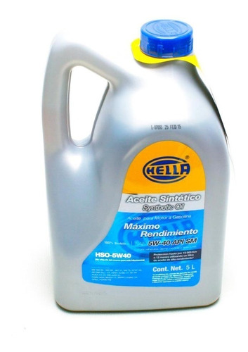 Aceite Hella Sintetico 5w40 5 Lts