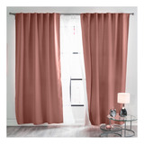 Cortinas Blackout Deep Rose Corta Vianney