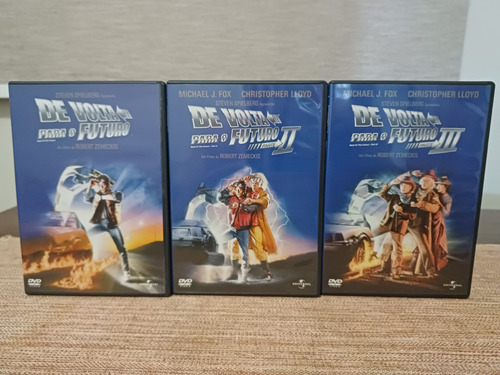 Trilogia De Volta Para O Futuro, 3 Dvds Originais Impecáveis