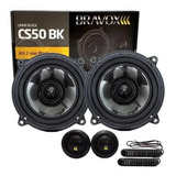 Kit 2 Vias 5 Polegadas Bravox Cs50bk 130w Rms 4 Ohms Par