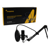 Microfone Condensador Maono® Au-pm422 Usb Preto