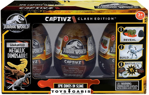 Jurassic World Dominion Pack 3 Dinos Captivz Clash Edition