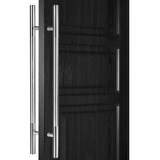 Manillon Doble Acero Inoxid 80 Cm Para Puerta Madera Plata