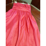 Vestido Strapless Calvin Klein Drapeado Fuxia T S Y M