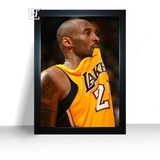 Jogador Quadro Kobe Bryant Moldura A4 32cm