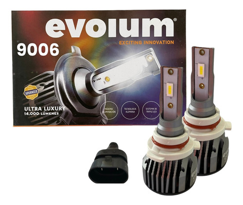 Ultra Luxury Focos Led Evolum 14,000 Lm H7-h11 9005/06/04/07