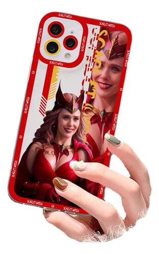 Funda De Teléfono Marvel Hero Wanda Scarlet Para iPhone 15,