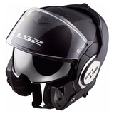 Casco Rebatible Ls2 399 Valiant Matt Black 180 C/ Visor Fas!