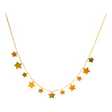 Collar | Choker Estrellas Enchapado En Oro 18 K