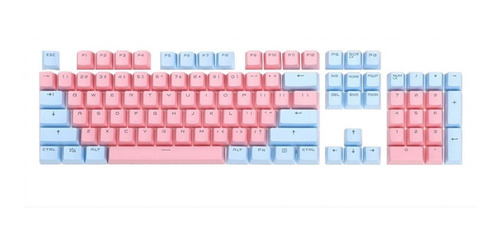 Keycaps Celeste Rosa 104 Teclas Pbt Oem Premium