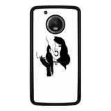 Fundas Protector Uso Rudo Para Motorola Mujer Humo Moda