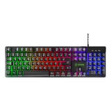 Teclado Gamer Semi Mecânico Xzone Gts-01 Iluminação Led Cor De Teclado Preto Idioma Português Brasil