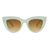 Sojos Retro Small Vintage Cateye Gafas De Sol Para Mujer Cut