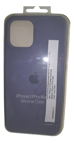 Funda Silicona Compatible iPhone 12 Pro Max, Azul Claro