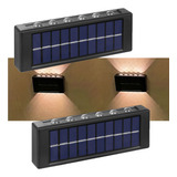 Arandela Solar Spot Balizador 2 Uni Luminaria Escada Degrau