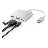 Adaptador Usb C A Hdmi 3 En 1 Adaptador Para Macbook Pro/air