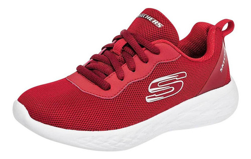 Tenis Mod 40000lmxr Para Joven Skechers Color Rojo