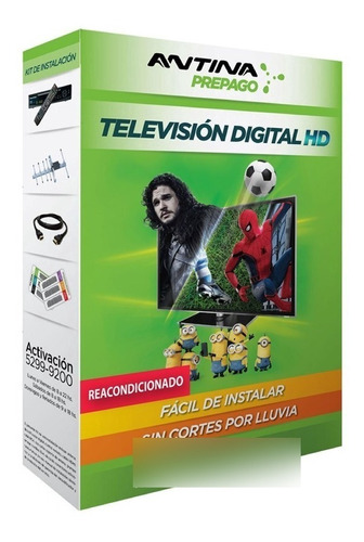 Pack Antina Prepago Television Hd Reacondicionado
