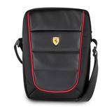 Bolso Ferrari Tablet 10 Black And Red Piping Original