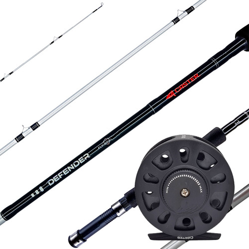 Kit Pesca Con Mosca #5-6 Reel + Caña Caster Defender