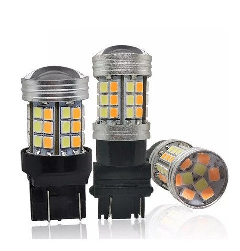 Dos Focos Led 1034 7443 1157 3157 T20 Dual Color Direccional