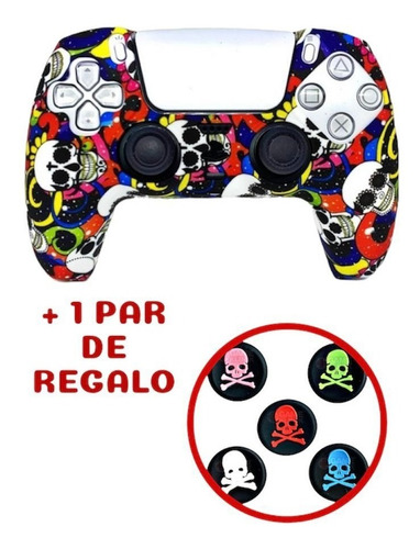 Funda Silicón Compatible Con Control Ps5 Antigolpes Grips 15