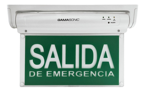 Cartel Salida Emergencia Señalizador Luz Led Gx12bc