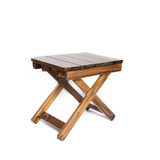 Mini Mesa Camping De Madera Plegable 50x46x40cm Con Laca.