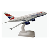 Avion British Airways A-380 /escala 1:350/ Metálico/ 19cms