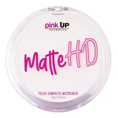 Pink Up, Polvo Compacto Hd, Matificante, Pieles Mixtas 