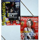 Kit 2 Revistas Playstation Resident Evil 2 E 3 Nº 253 E 267