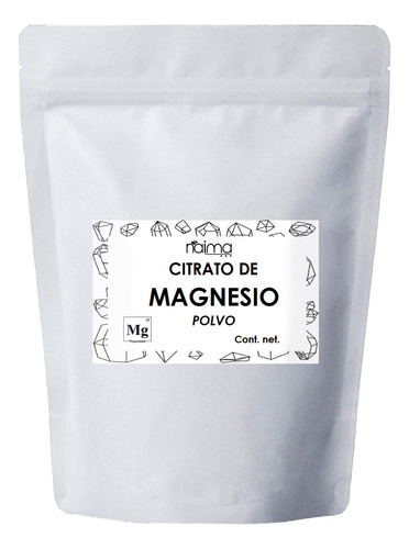  Citrato De Magnesio 500 G 100% Puro Sabor Natural
