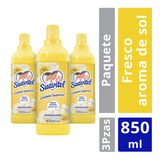 Suavizante De Telas Suavitel Fresco Aroma De Sol 3pzas 850ml