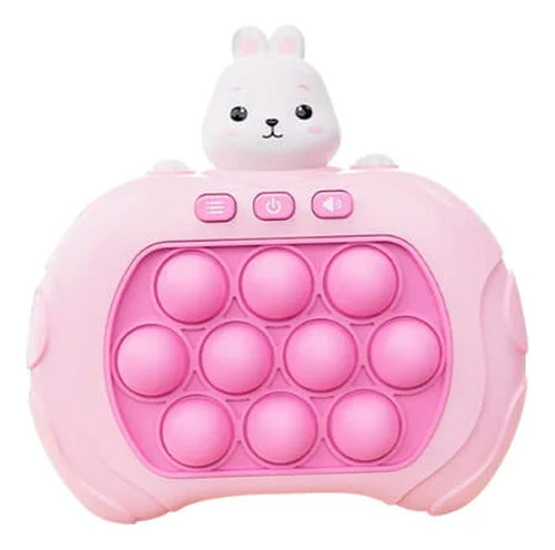 Pop-it Mini Gamer Console Anti Stress Eletrônico Novidade Cor Rosa-claro