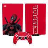 Skin Compatible Consola Ps5 Standard Deadpoool