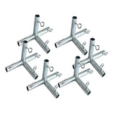 Gazebo - Buildline 6pc - Conector De Borde Plano De 4 Vías -