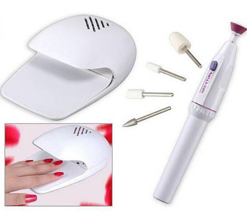 Torno Uña + Cabina Secado Kit Manicura Pilas Inc Microcentro