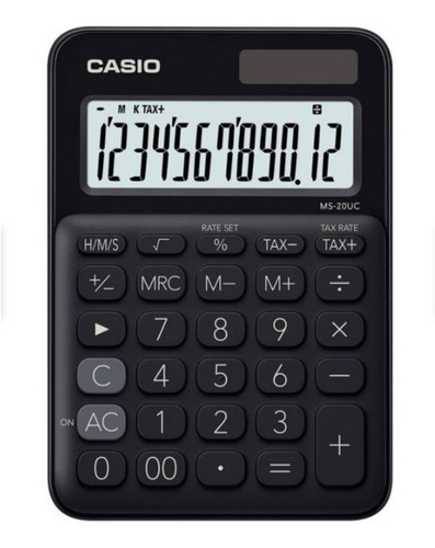 Calculadora Casio Ms20ucbk Con Funcion Tax Y Hms  Tienda