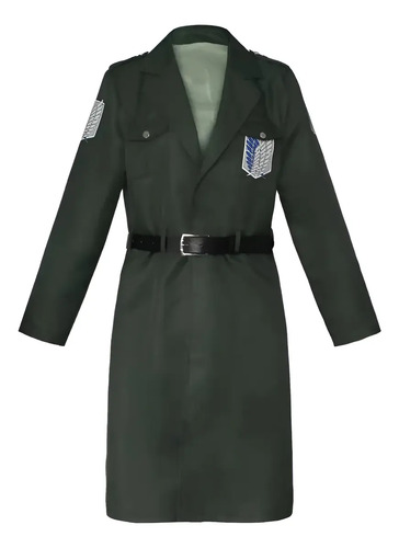 Disfraz Ataque A Los Titanes Eren Levi Hombres Mujeres Chaqueta Abrigo Uniforme Comandancia Legión Exploradora