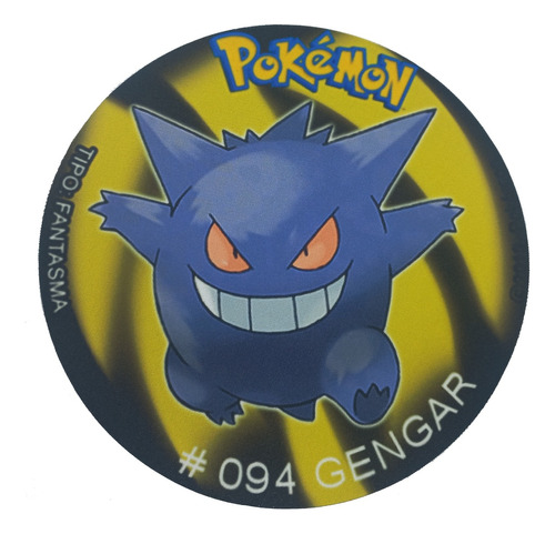 Mousepad De Tazo Pokemon De Modelo #094 Gengar