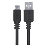 Cabo Para Celular Micro Usb Para Usb 50cm Preto Pmuap-05