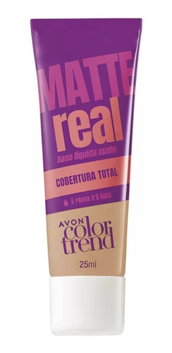 Base Líquida Avon Matte Real Diversas Cores  25ml