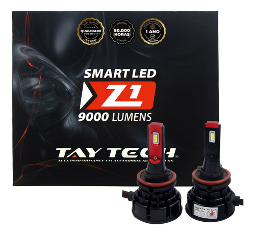 Kit Lâmpada Tay Tech Smart Led Z1 9000 Lúmens 12 A 32v / 70w