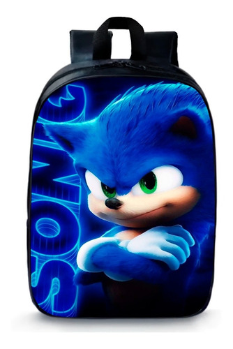 Mochila Escolar Sonic  Creche Ate Primeiro Ano