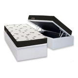 Cama Box Baú Solteiro: Colchão Espuma Ortobom D45 Light Saú