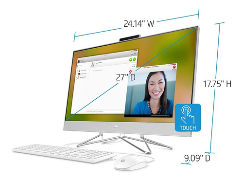 Hp 27-inch Touchscreen All-in-one Desktop Computer, Amd Ryze